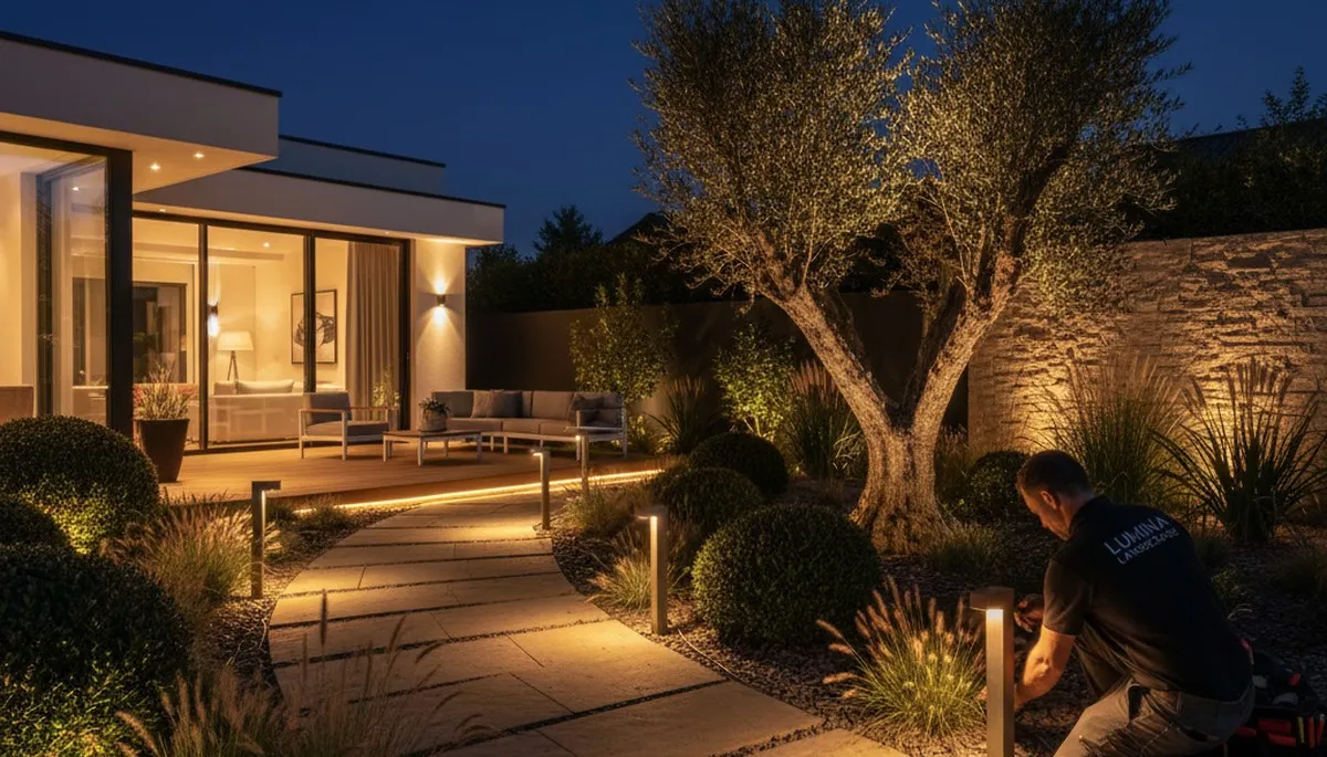 Landscape lighting installation in Kissimmee, FL by Chop Chop Landscaping